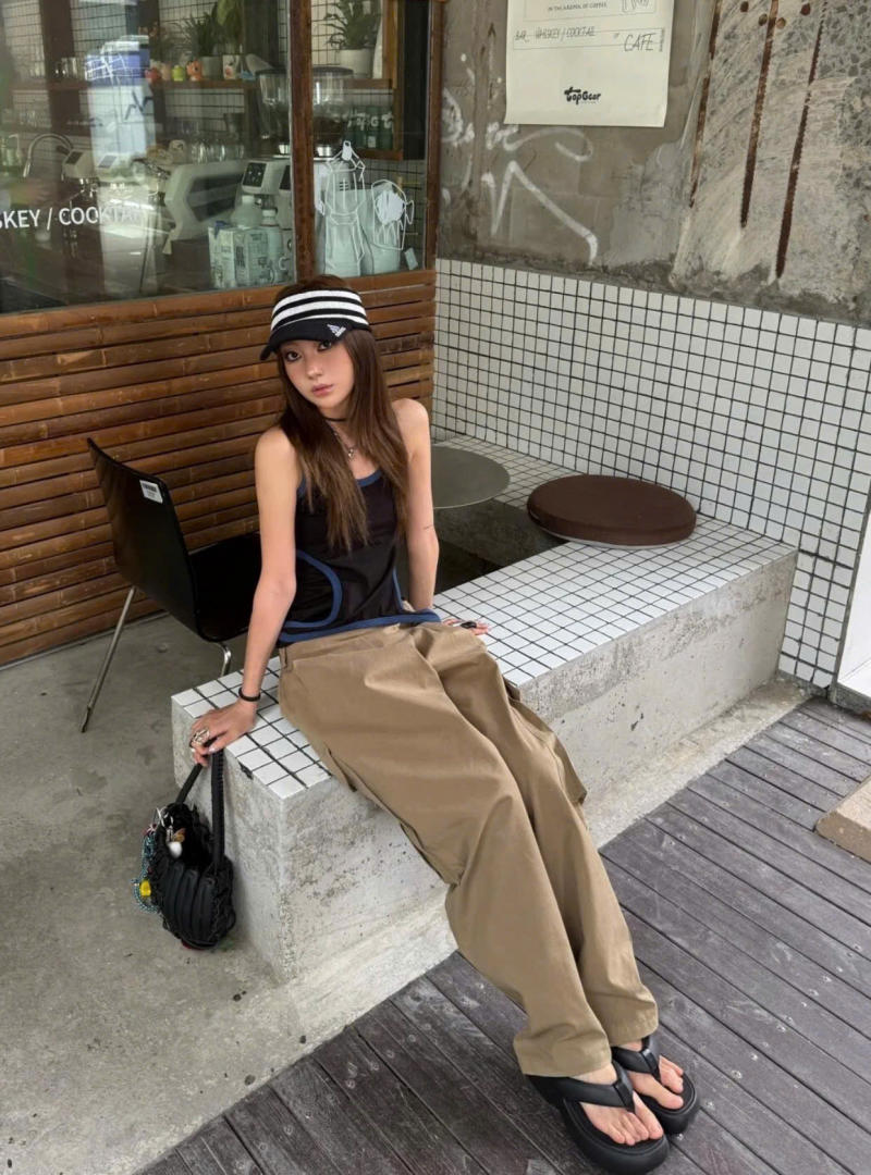 Quần Cargo/Parachute và Áo Croptop/Baby Tee