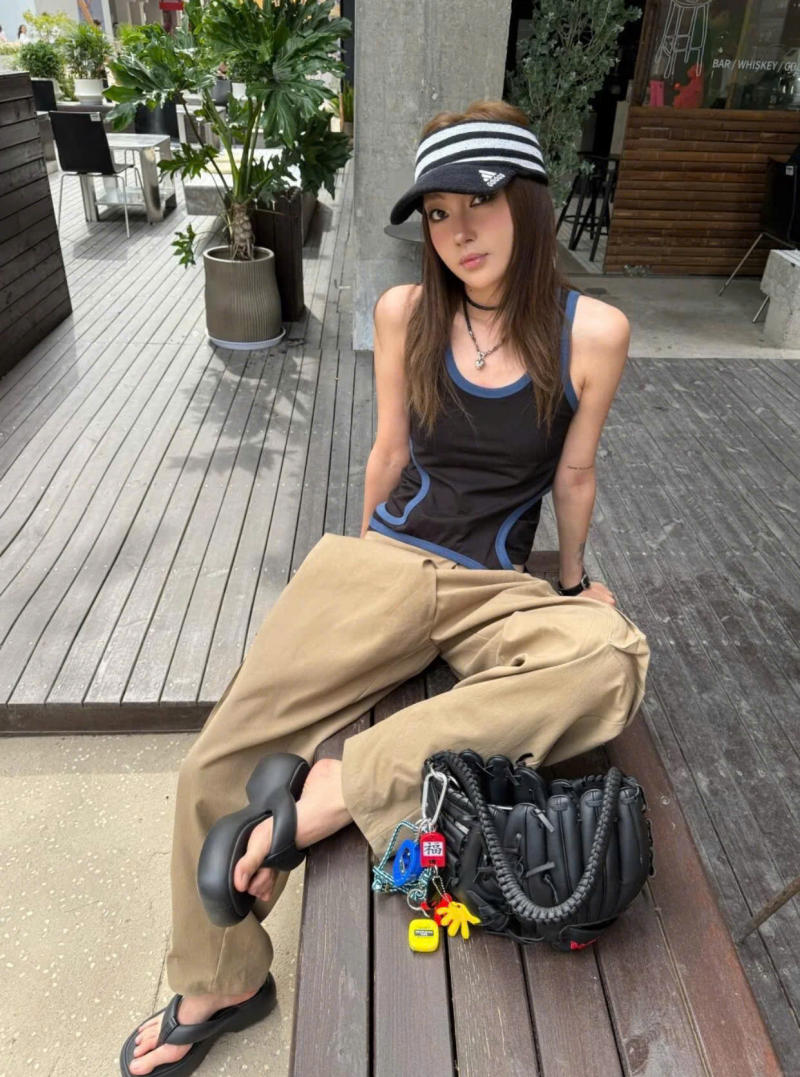 Quần Cargo/Parachute và Áo Croptop/Baby Tee