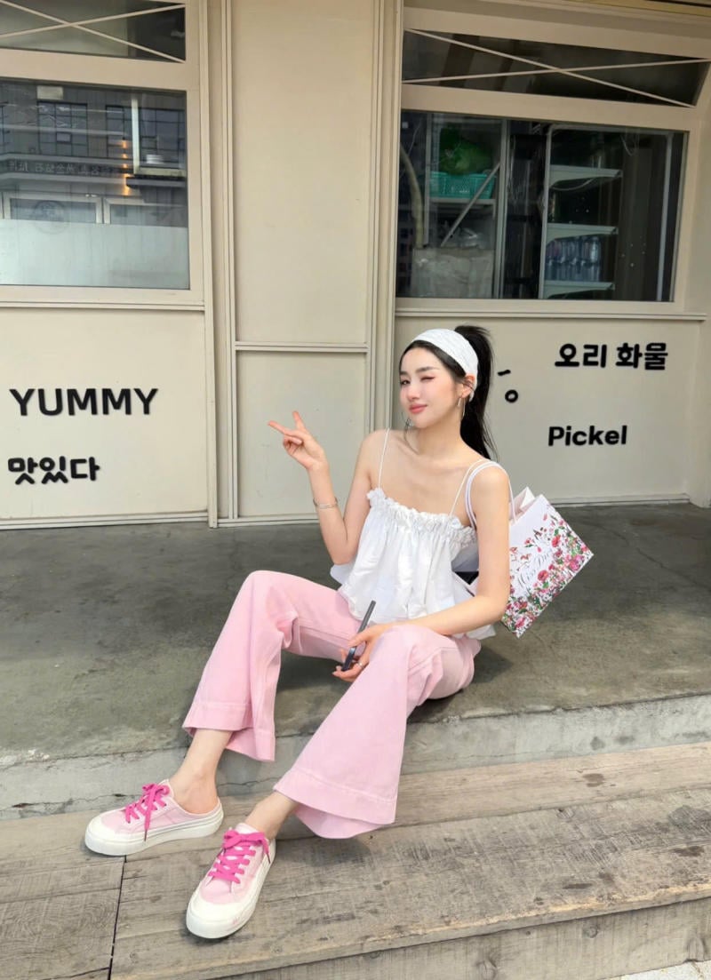 Phối Đồ Với Giày Màu Hồng