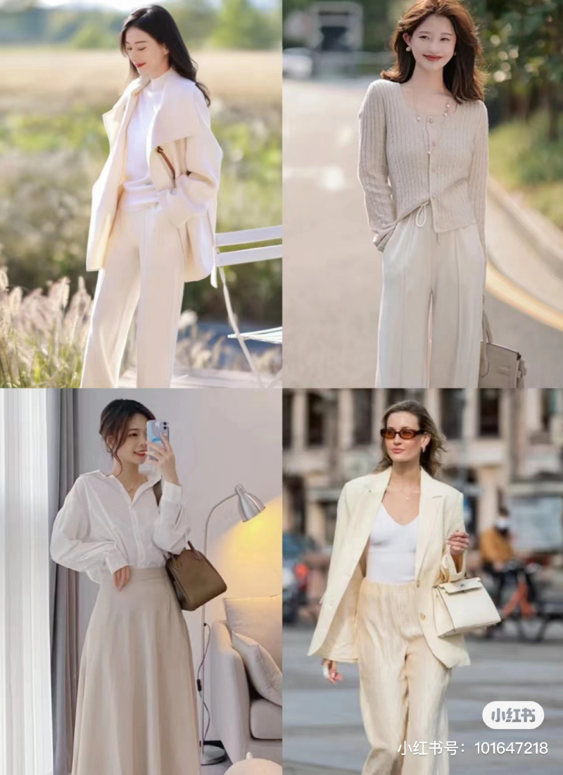 các phối đồ màu ivory