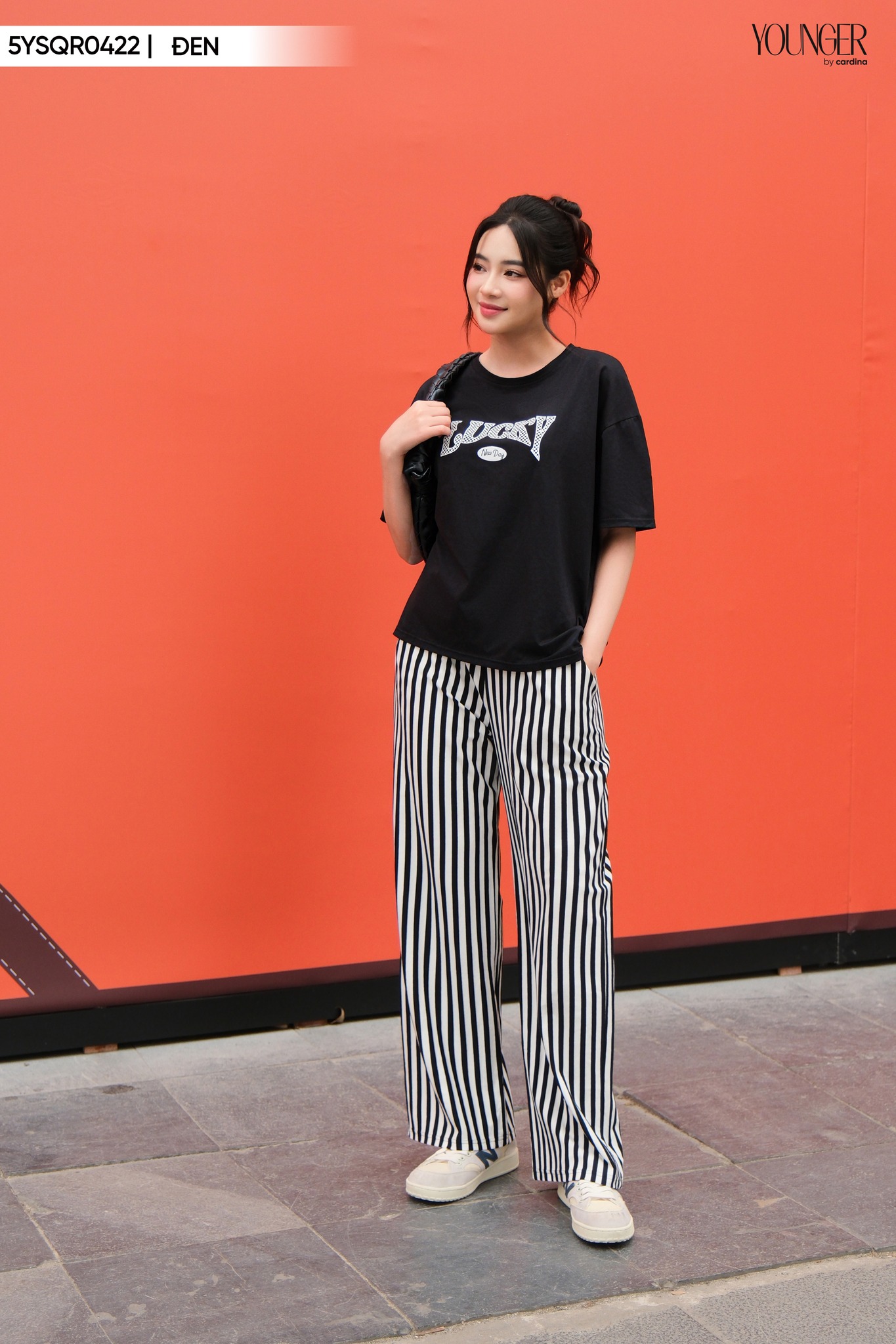 Quần Culottes Kẻ Sọc Mặc Với Áo Gì
