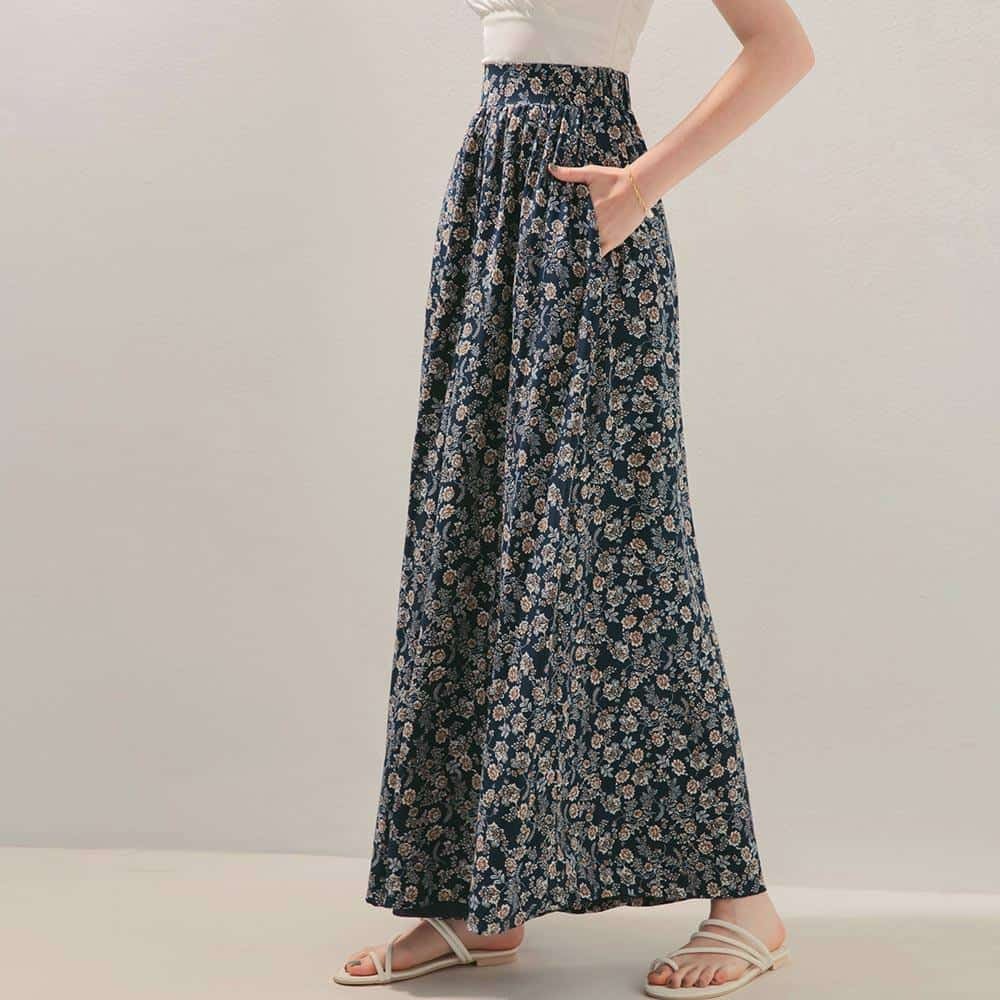 Culottes voan họa tiết hoa nhí