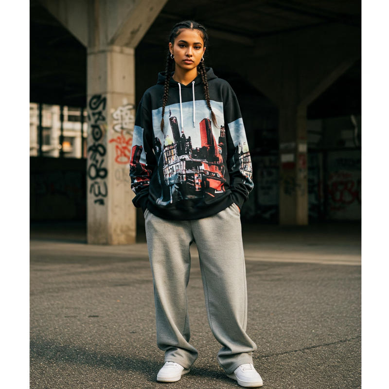 phối đồ với Quần Hoodie Nữ