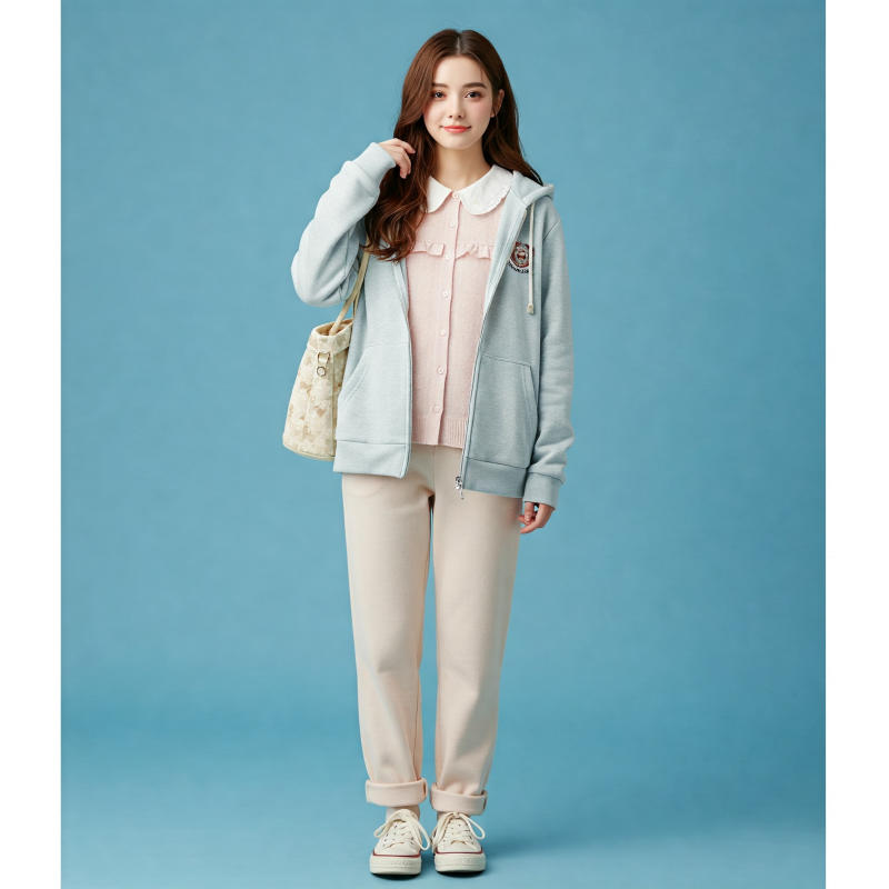 phối đồ với Quần Hoodie Nữ