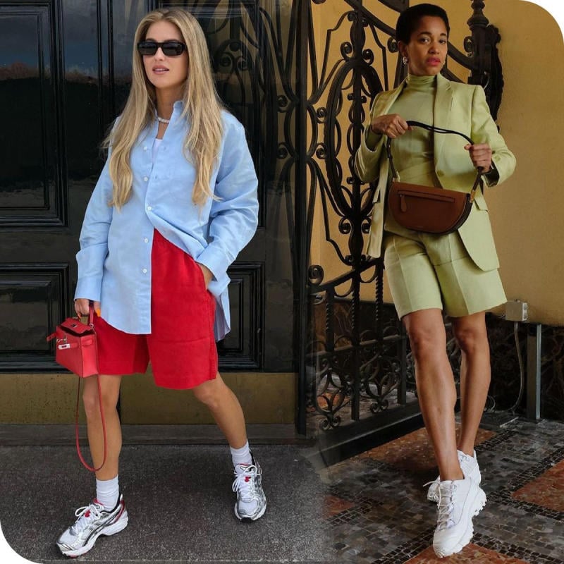 Quần Ngố Denim Rách Gối + Áo Hoodie + Giày Thể Thao