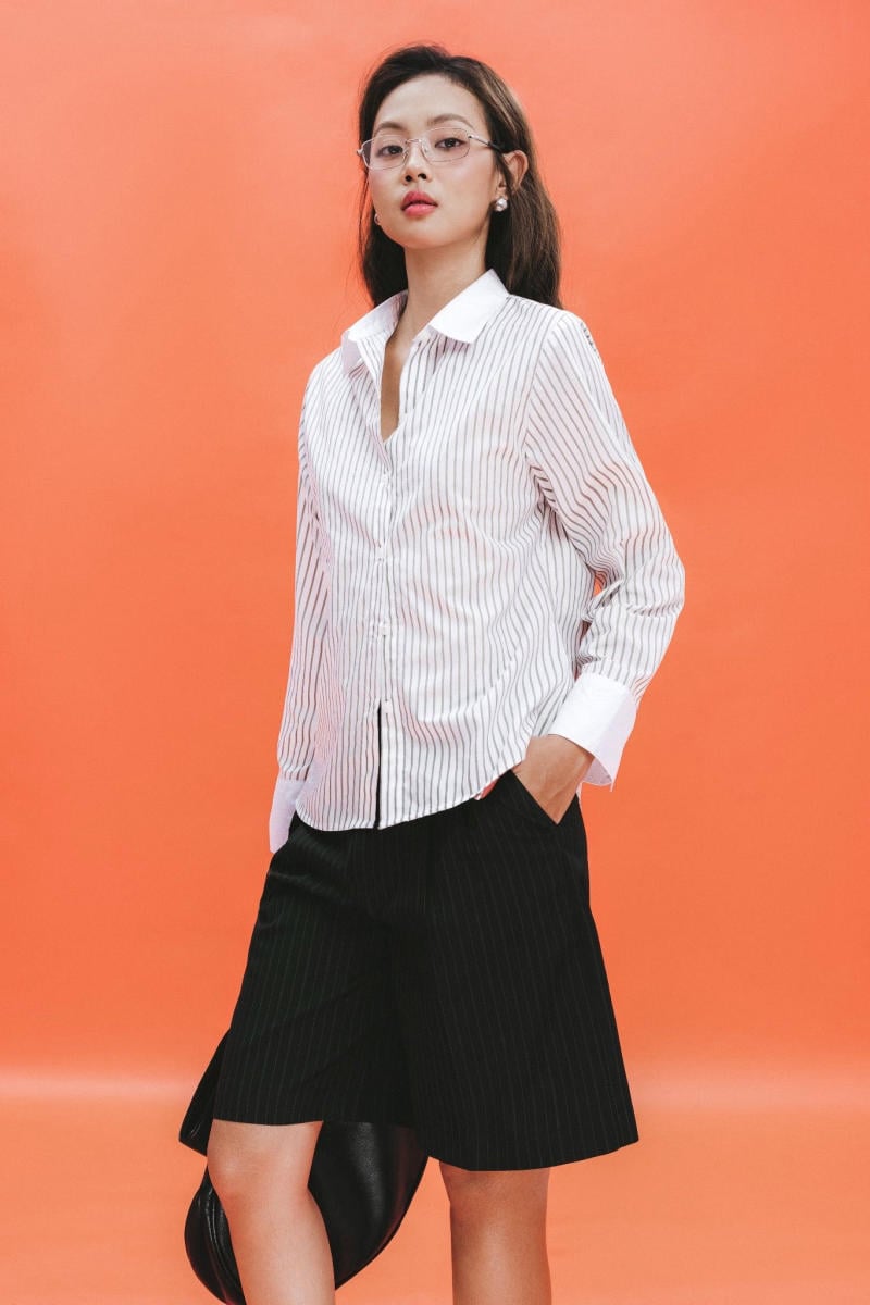 Quần Ngố Kaki + Áo Sơ Mi + Giày Loafer