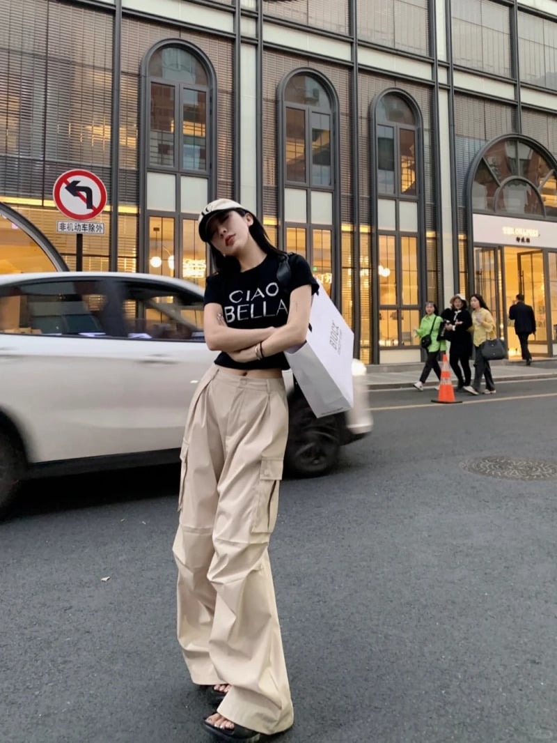 quần túi hộp nữ