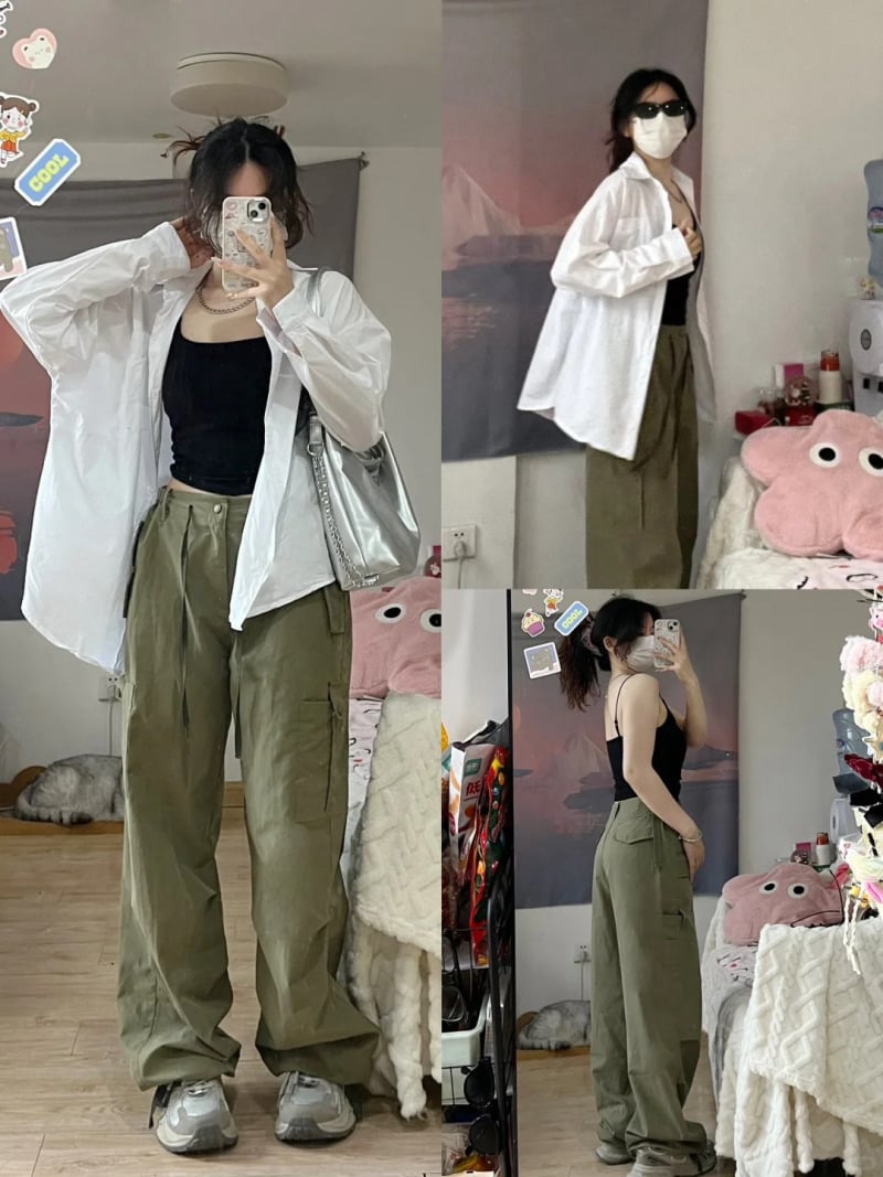 quần túi hộp nữ