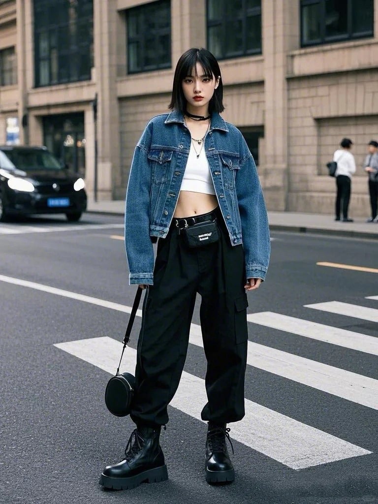 quần túi hộp nữ