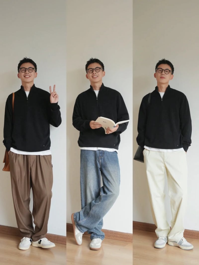 quần ống suông nam