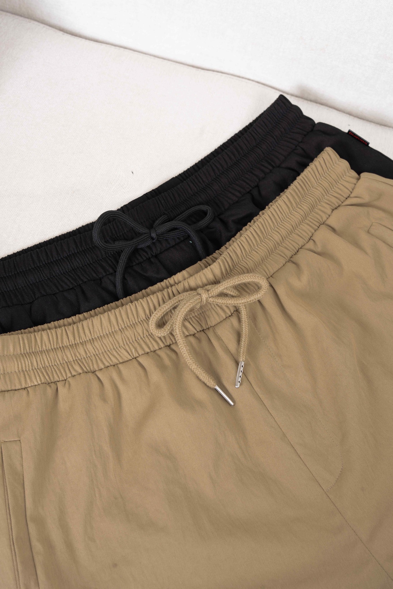 Quần Short Nữ Cardina Dáng Cạp Chun Vải Thô Linen Túi Tiện Lợi