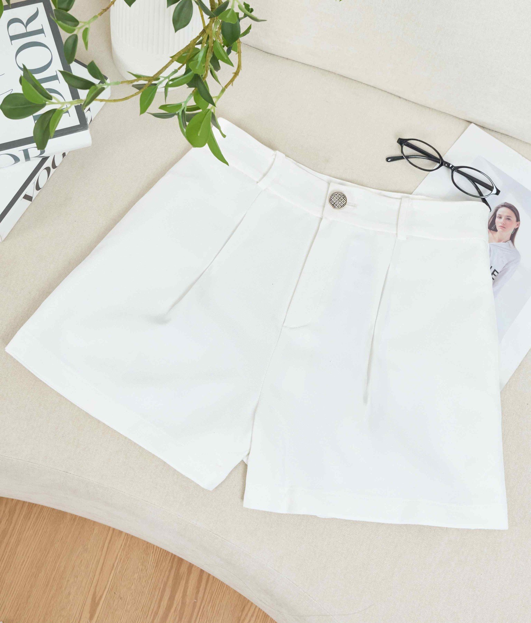 Quần sooc nữ Cardina Trendy chất tuyết si dáng chữ A
