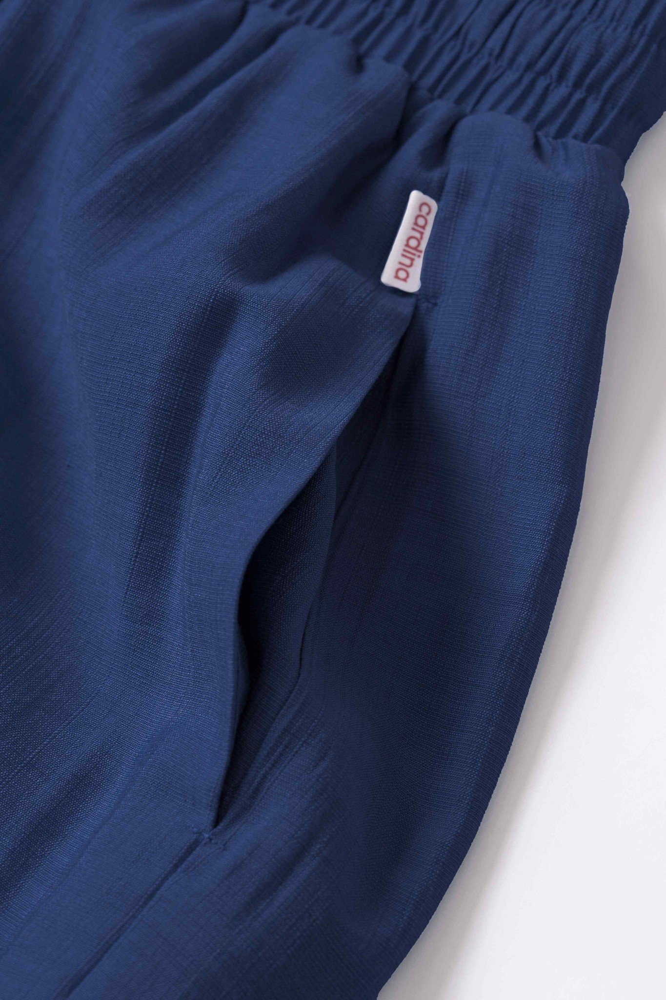 Quần đũi nữ Cardina dòng casual vải đũi bamboo dáng suông cạp chun