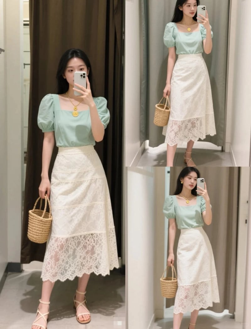 áo croptop mặc với quần gì