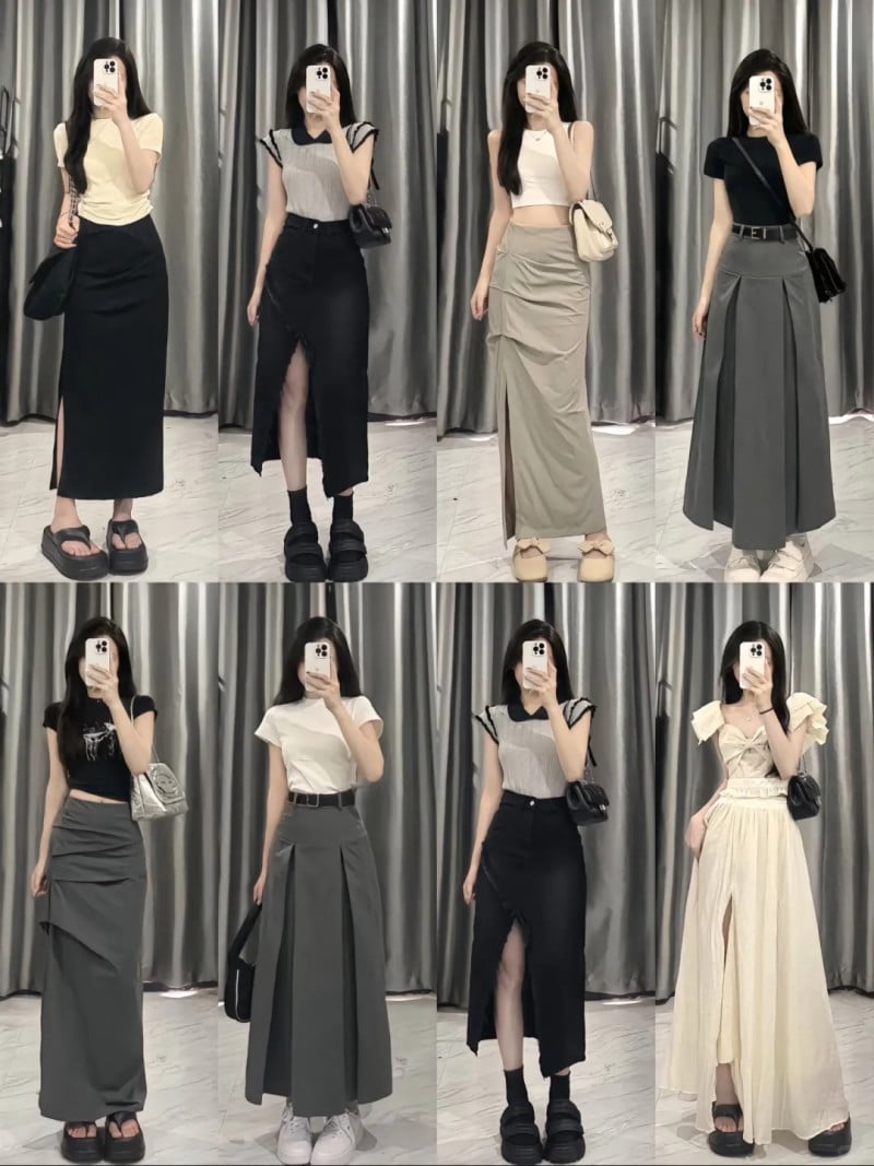 áo croptop mặc với quần gì