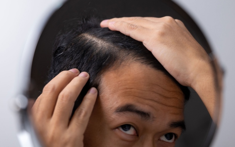 rụng tóc nhiều là bệnh gì