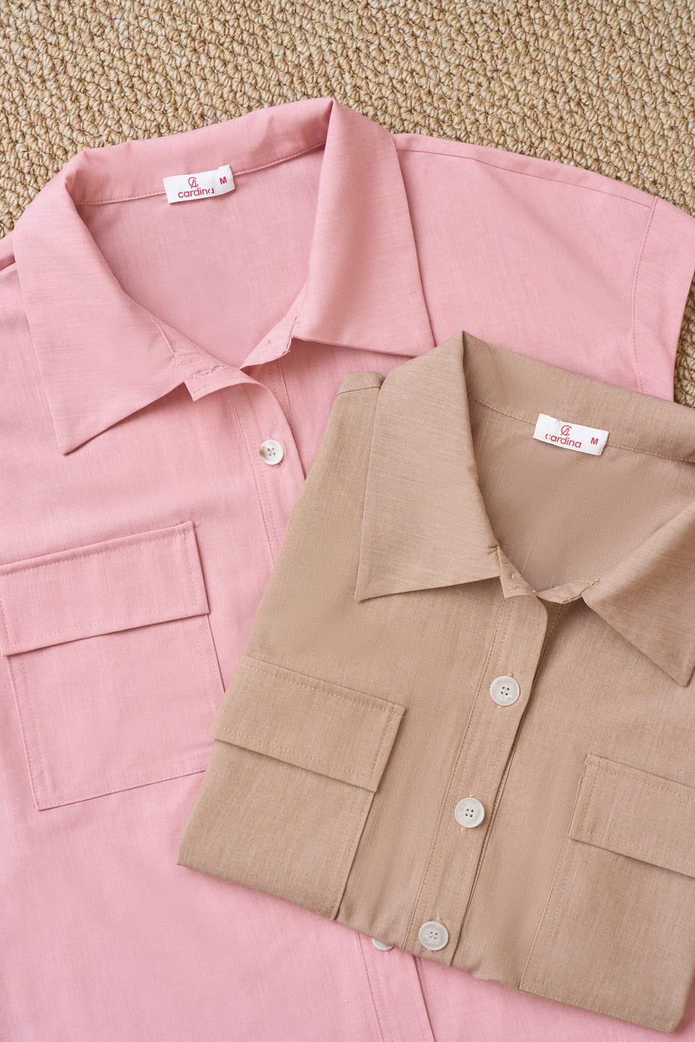 Áo sơmi thô tay liền có đai