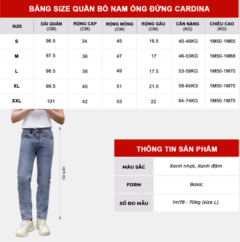 45kg mặc quần size gì? Cách chọn size quần áo cho người 45kg