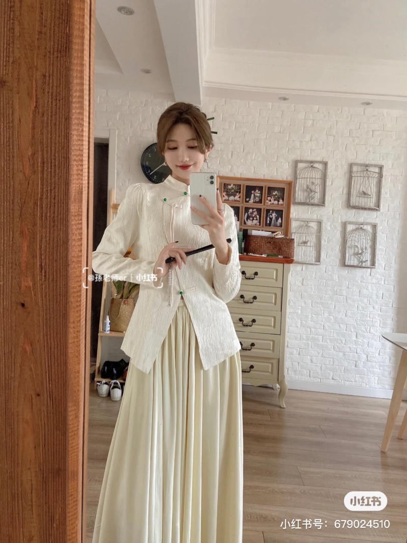 Đầm Hàn Quốc tuổi trung niên đẹp chuẩn mực thời trang - Thời Trang NEVA -  Luôn Đón Đầu Xu Hướng