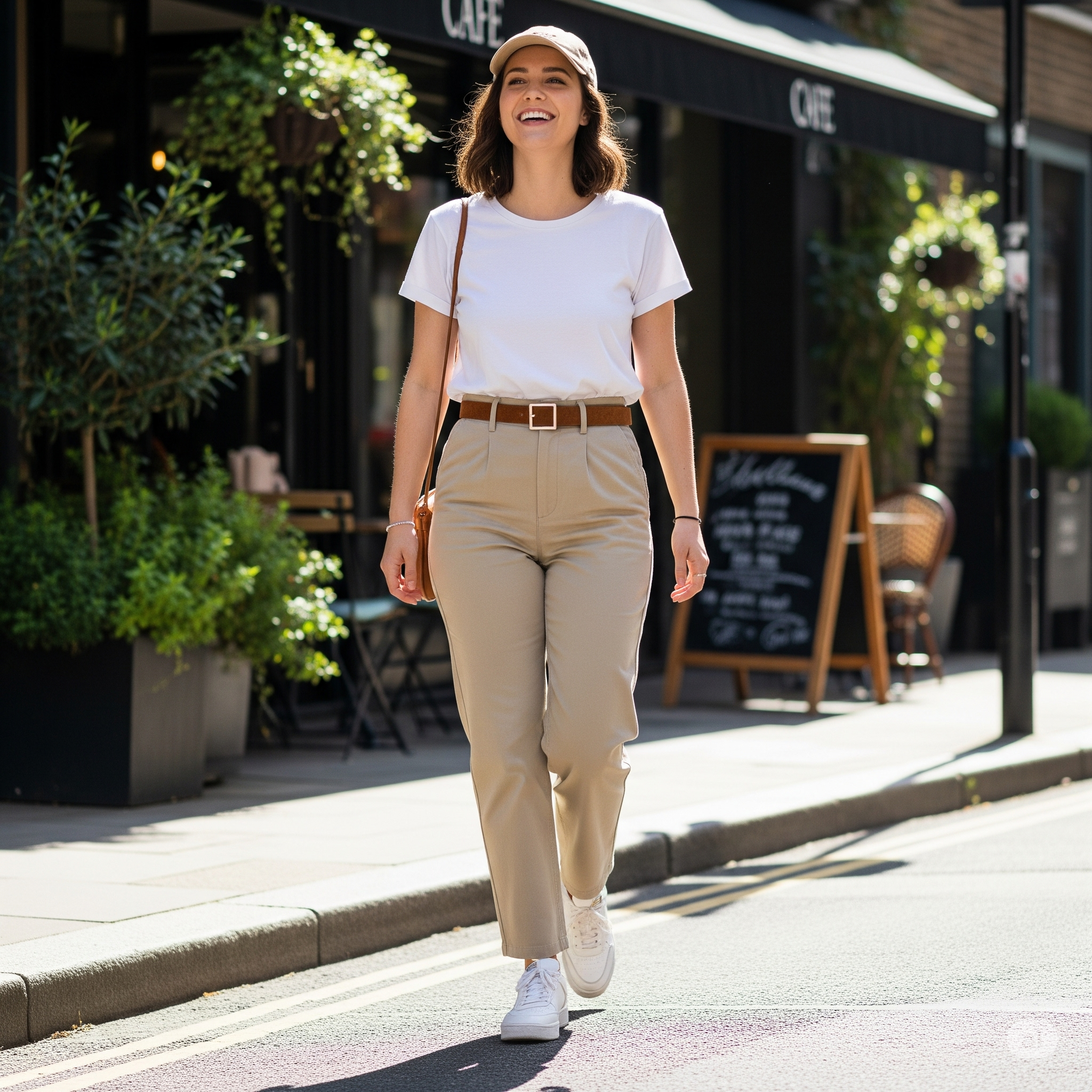 Năng động, trẻ trung khi kết hợp Thắt lưng bản nhỏ với Quần jeans/Kaki và Áo thun/Áo len mỏng