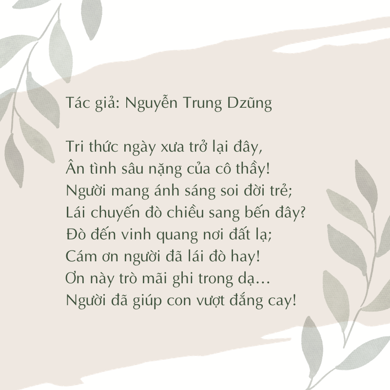 thơ ngày 20/11