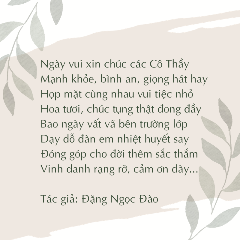 thơ ngày 20/11