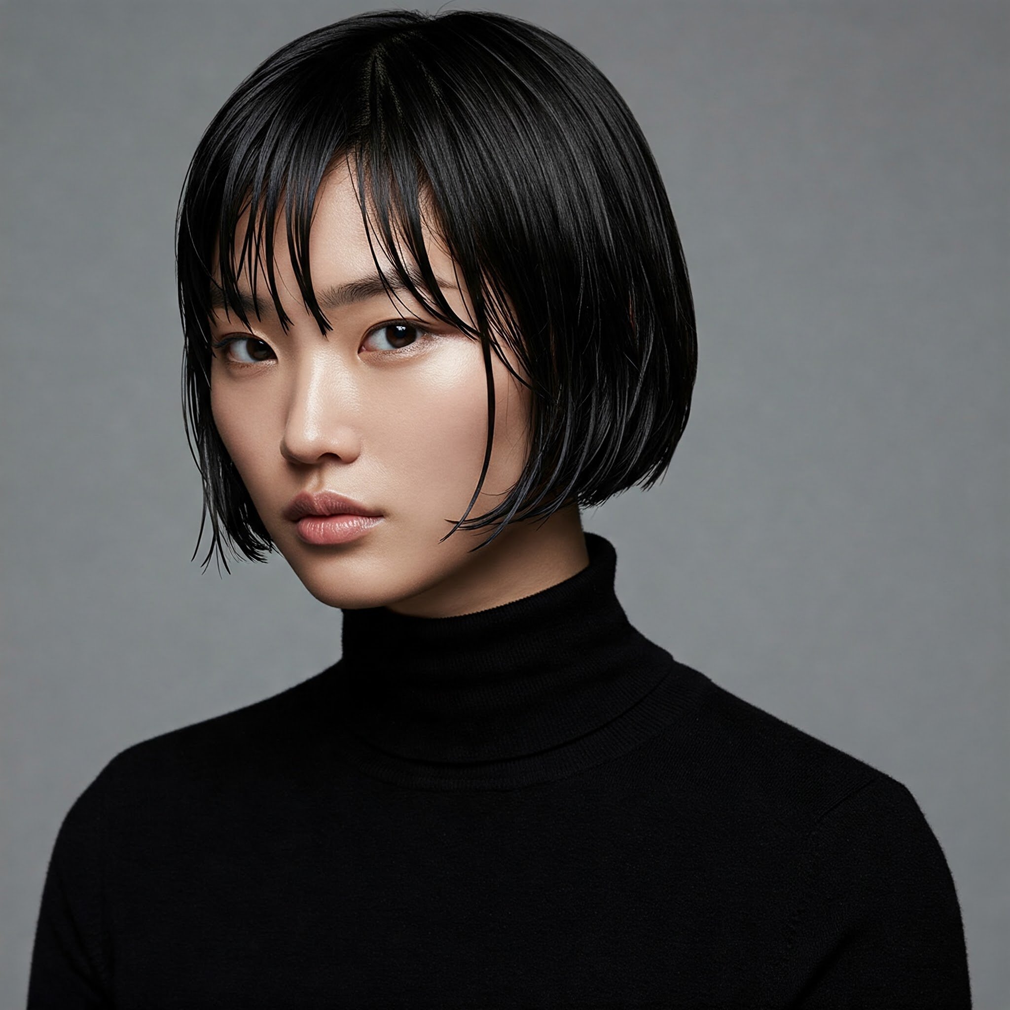 Bob Ướt Cổ Điển Thanh Lịch (Classic Sleek Wet Bob)