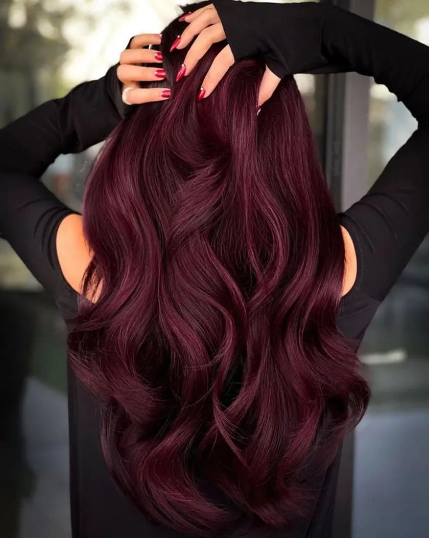 Màu tóc đỏ rượu vang