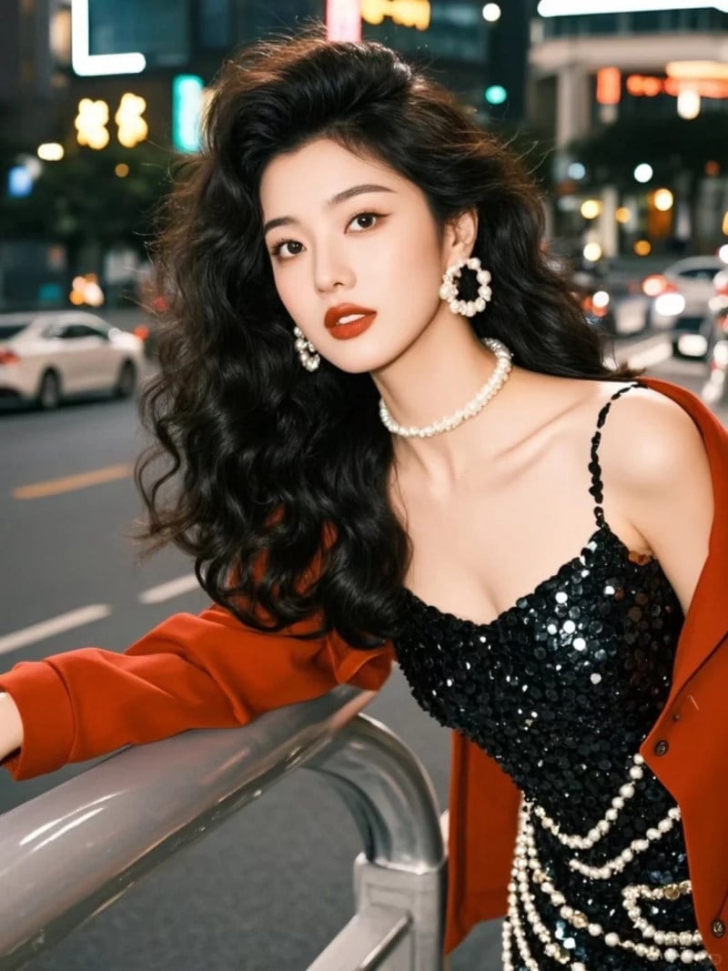 kiểu tóc xoăn hippie