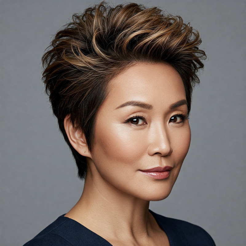 kiểu tóc trung niên hàn quốc