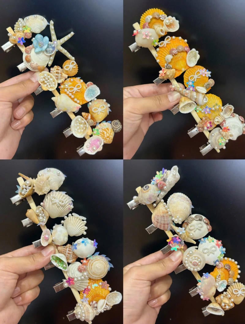 Kẹp tóc, băng đô và dây buộc tóc vỏ sò