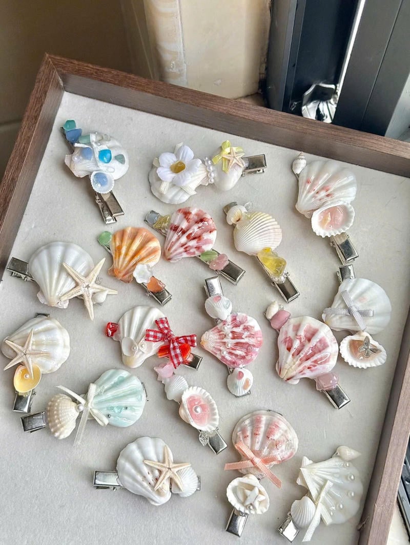 Kẹp tóc, băng đô và dây buộc tóc vỏ sò