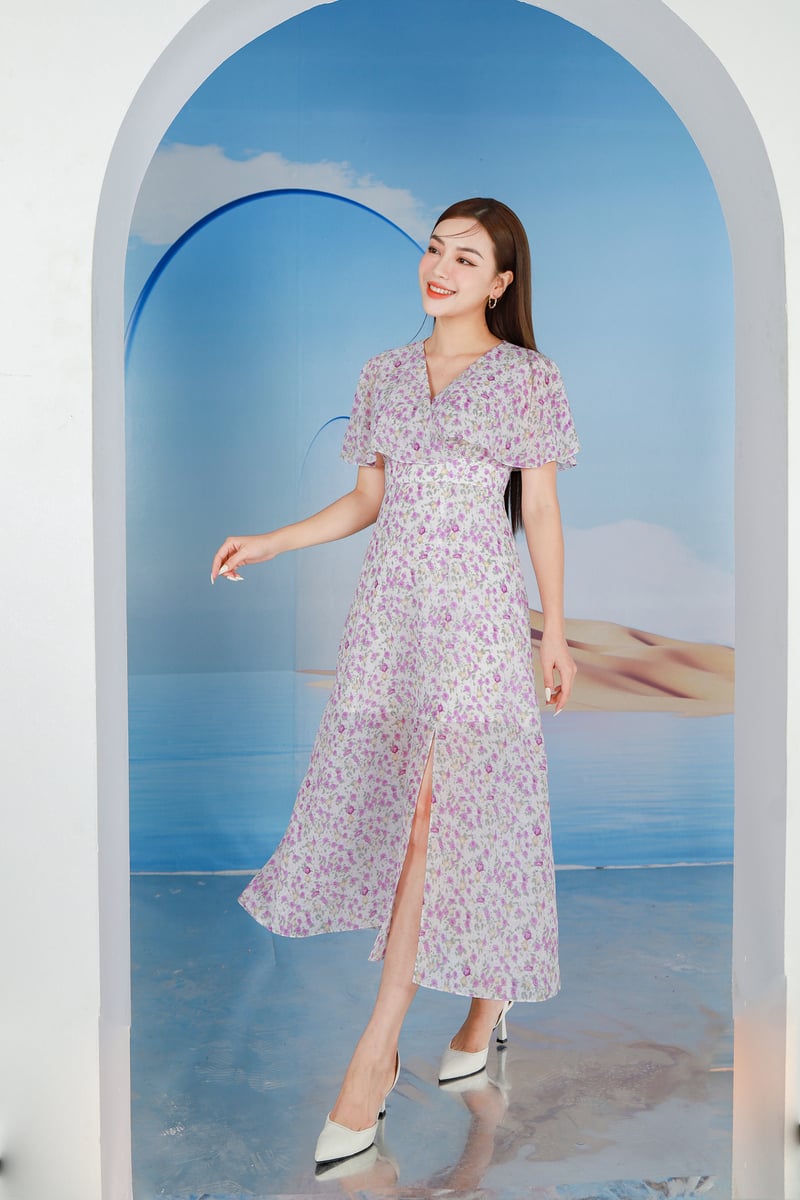 Đầm maxi tạo ấn tượng