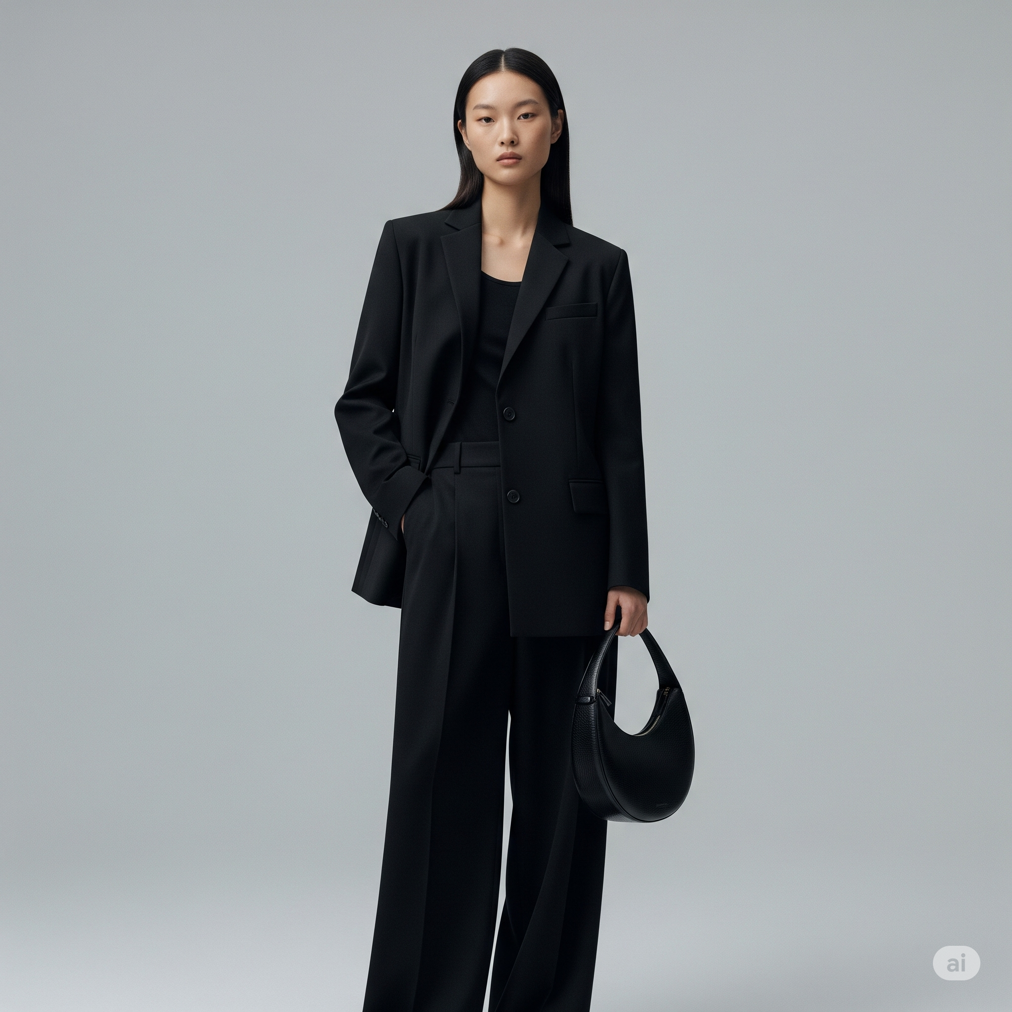 Outfit Monochrome tối giản