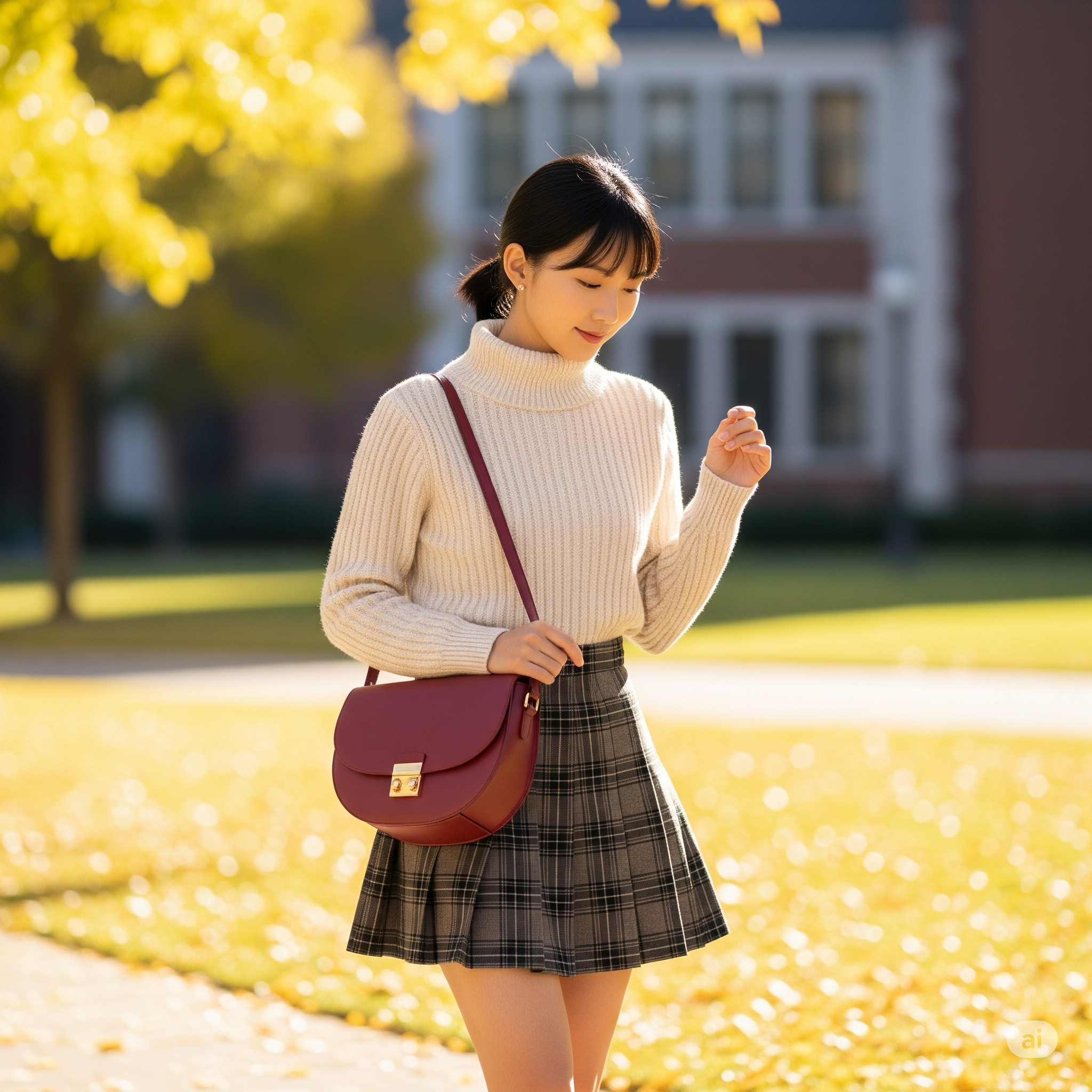 Outfit Preppy thanh lịch