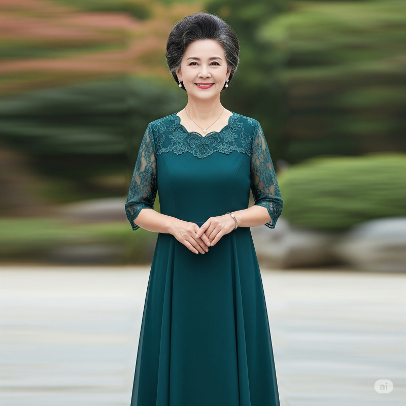đầm quý bà sang trọng