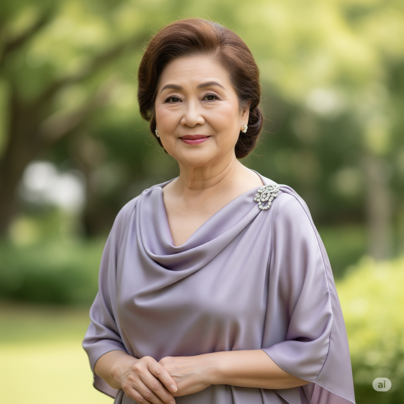 đầm quý bà sang trọng
