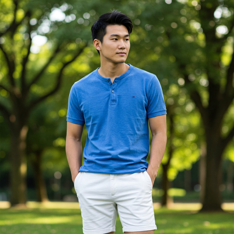 quần short trắng nam