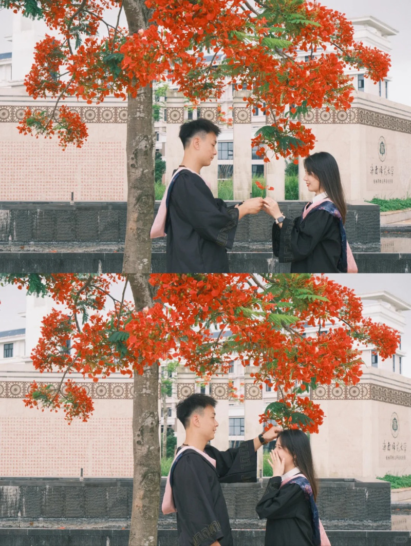 cách tạo dáng chụp ảnh cùng hoa phượng