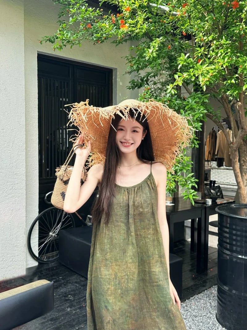 váy 2 dây đẹp đi biển