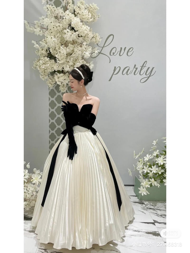 Váy cưới công chúa màu champage nhẹ nhàng | Quinceanera dresses, Phù dâu,  Váy prom