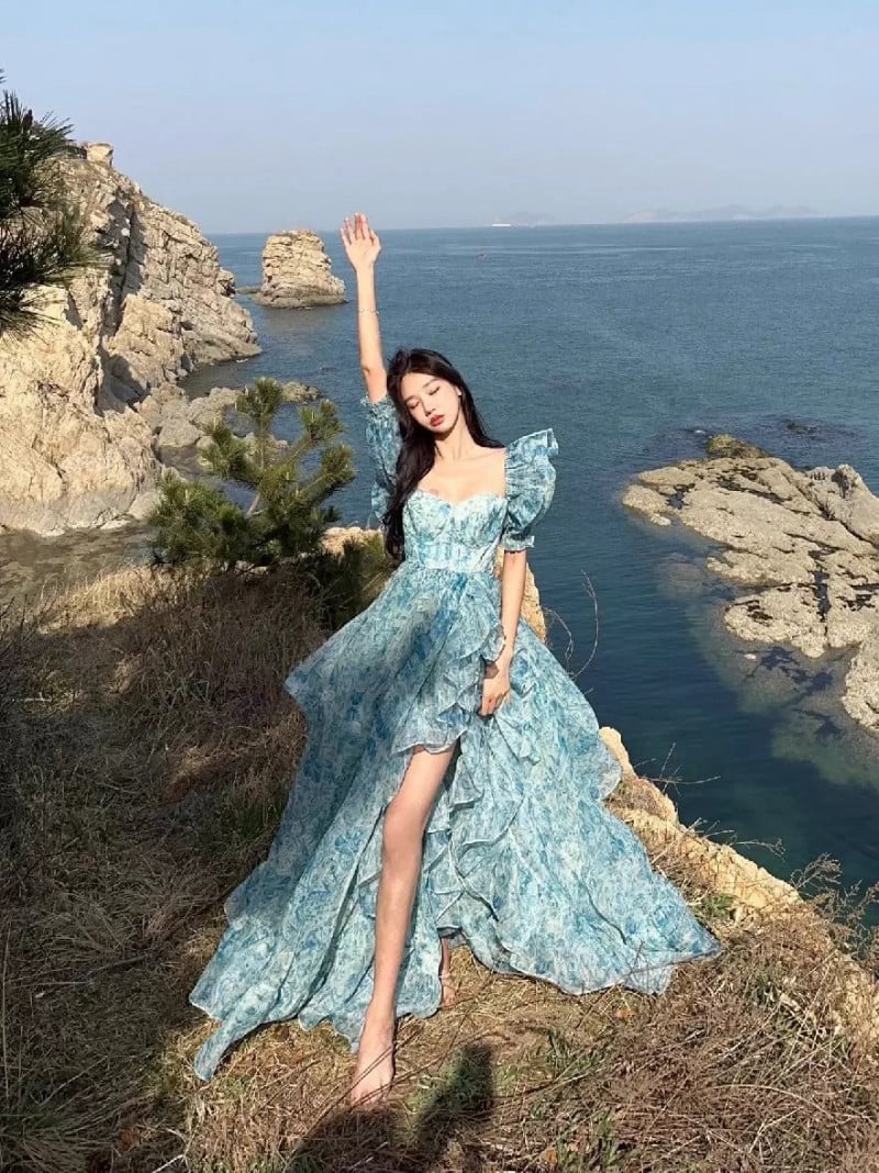 váy dài đi biển