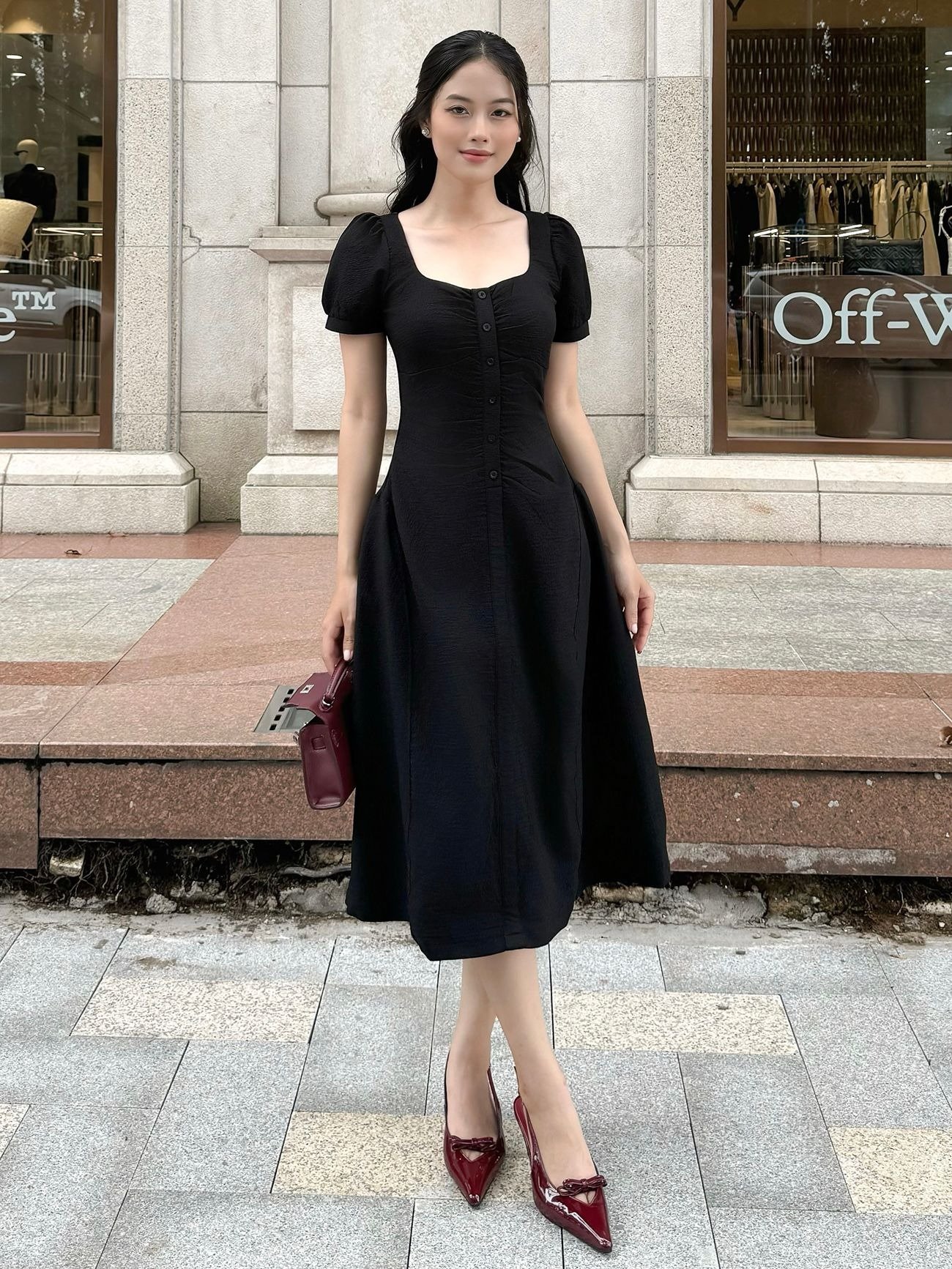 Váy đen công sở