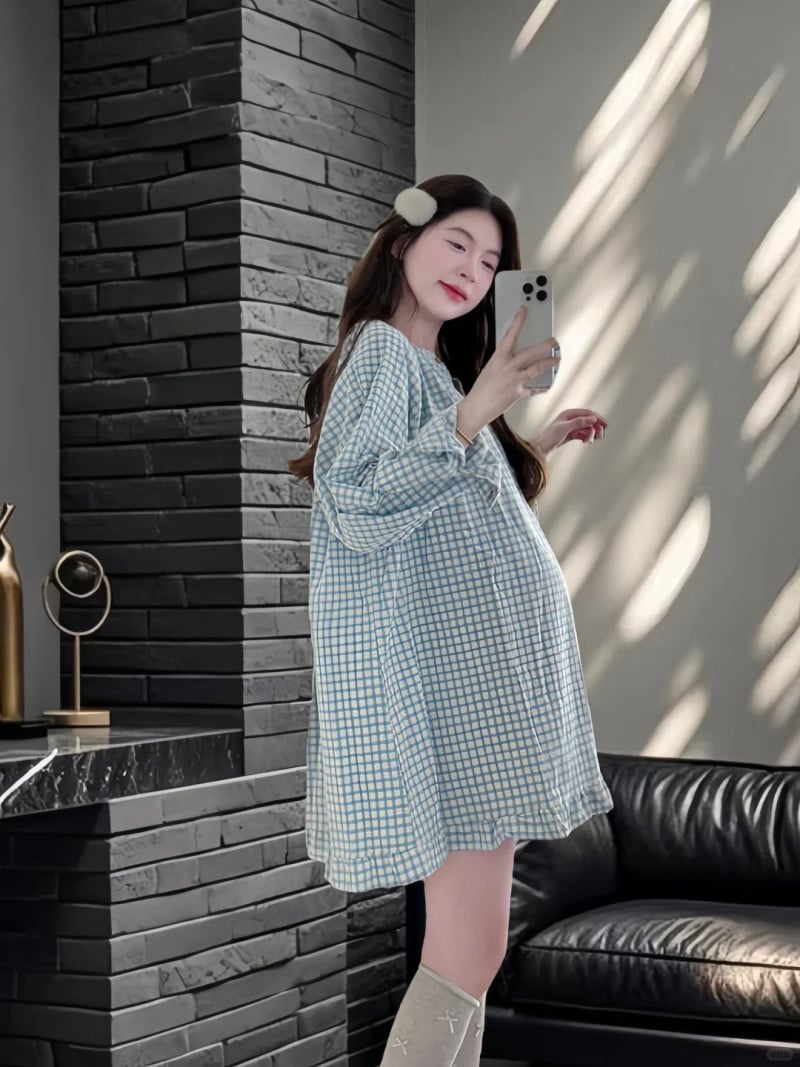 váy bầu đi biển