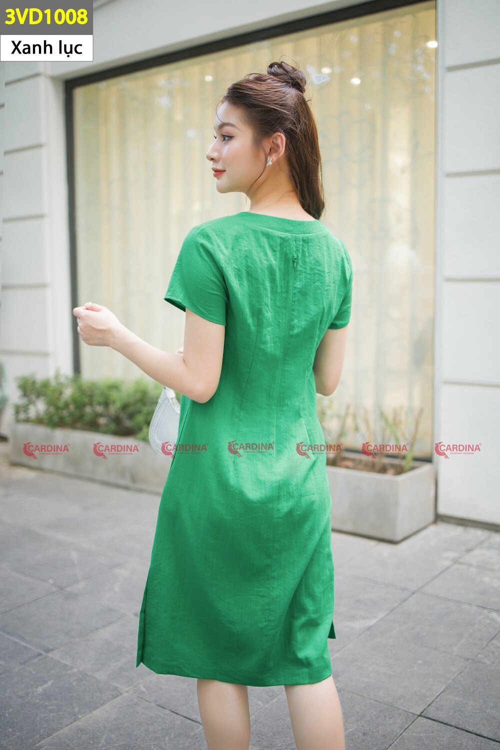 BJD13053 - Chân váy công sở vải thô đũi dáng suông – Thời trang Pantio