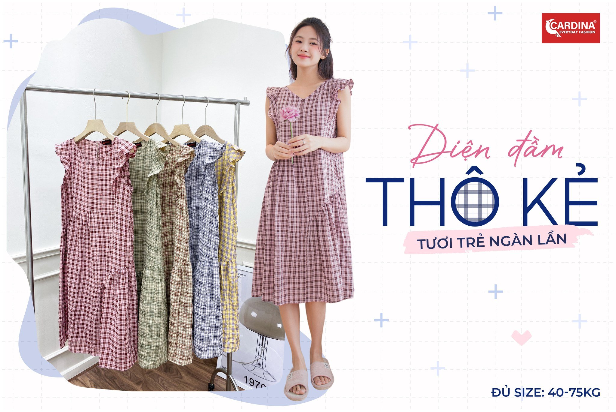 Lý giải sức hút vượt thời gian của váy kẻ caro chữ A