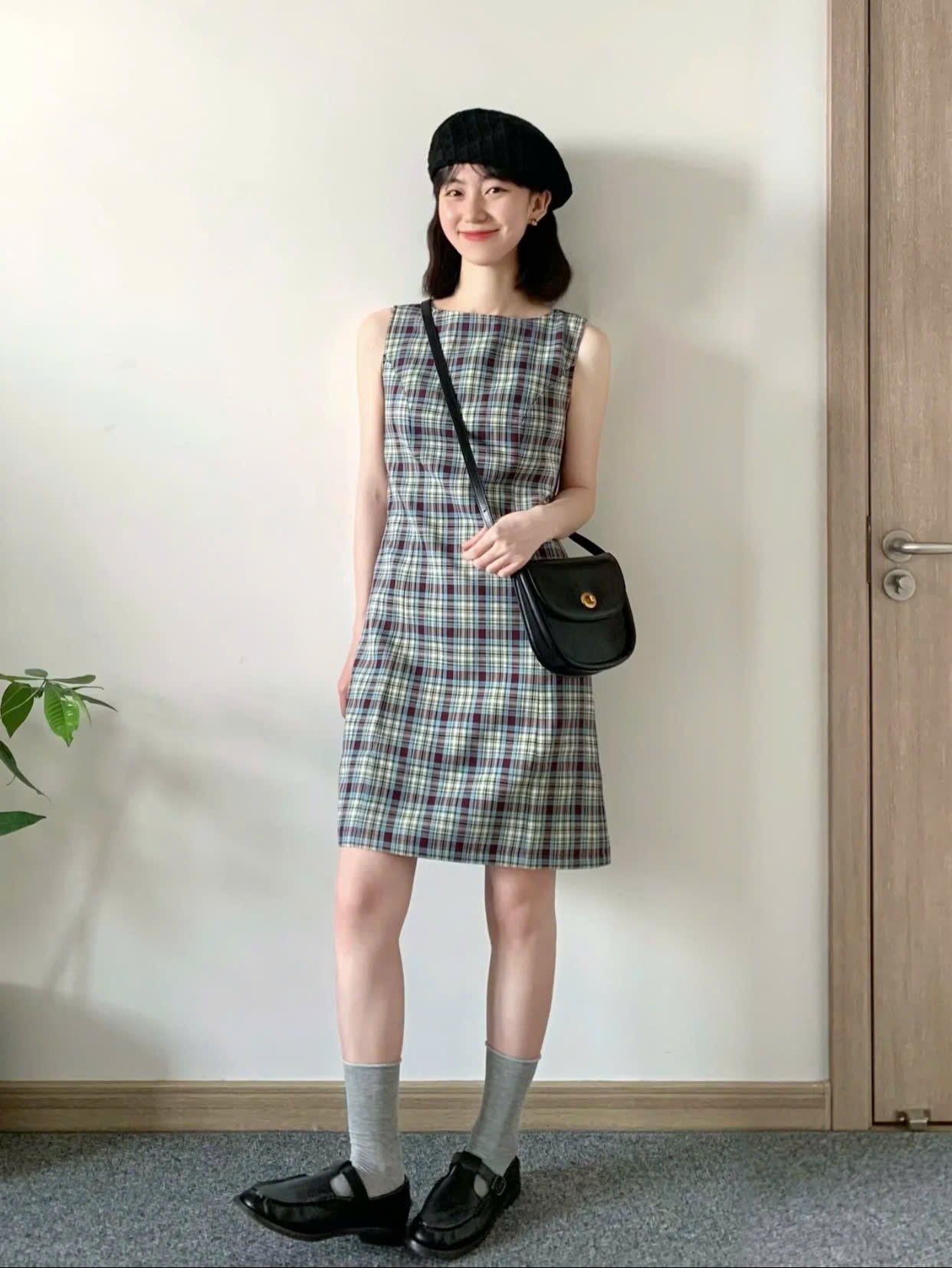 váy kẻ caro