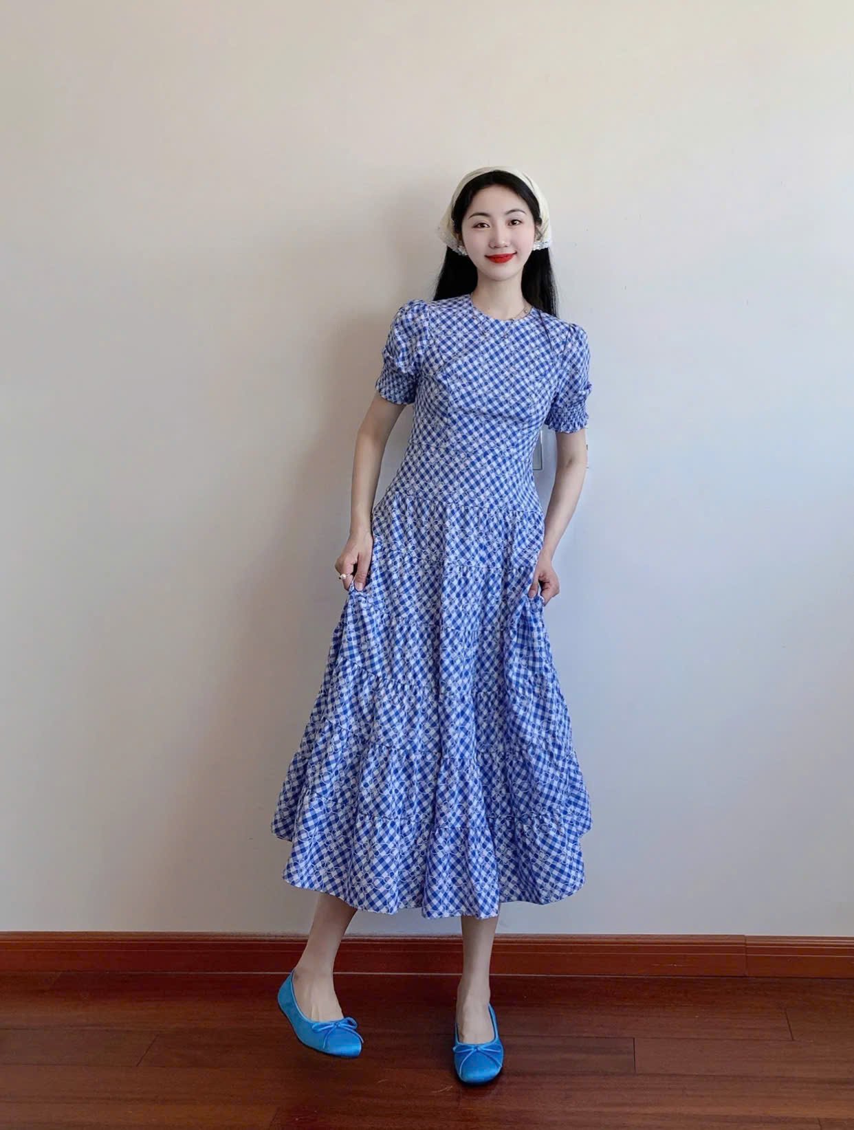 váy kẻ caro