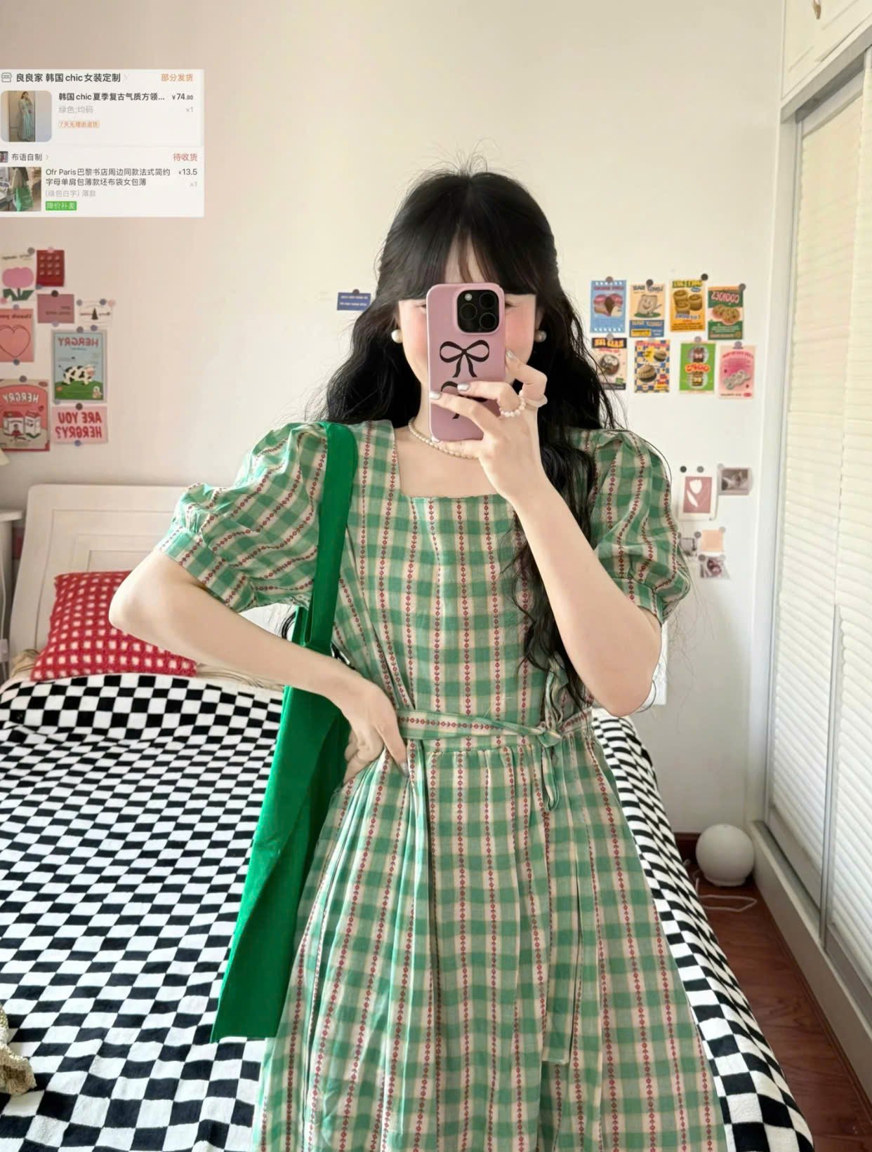 váy kẻ caro
