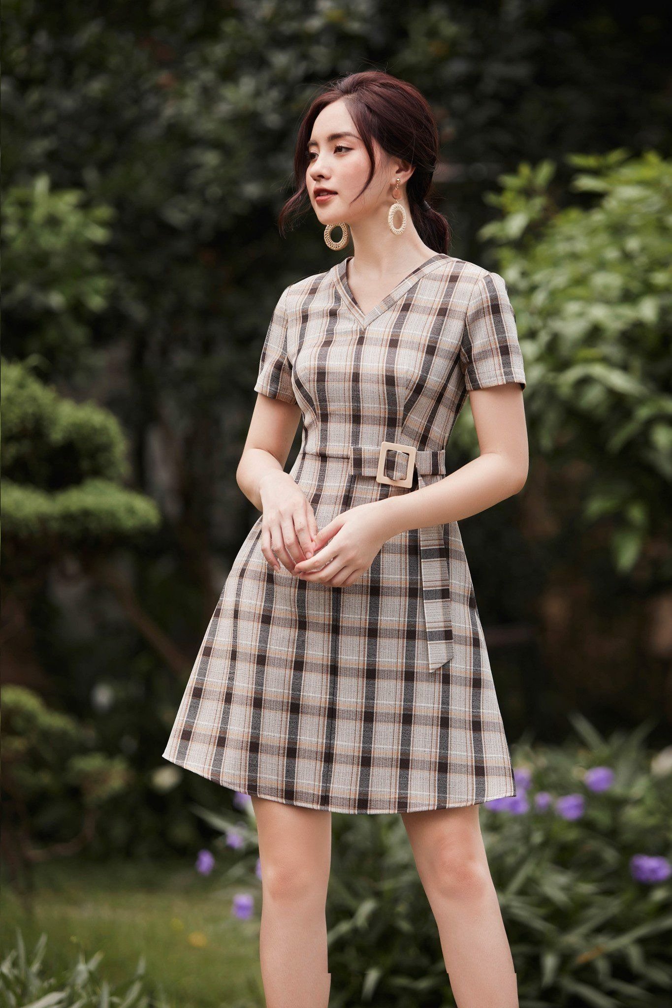 váy kẻ caro